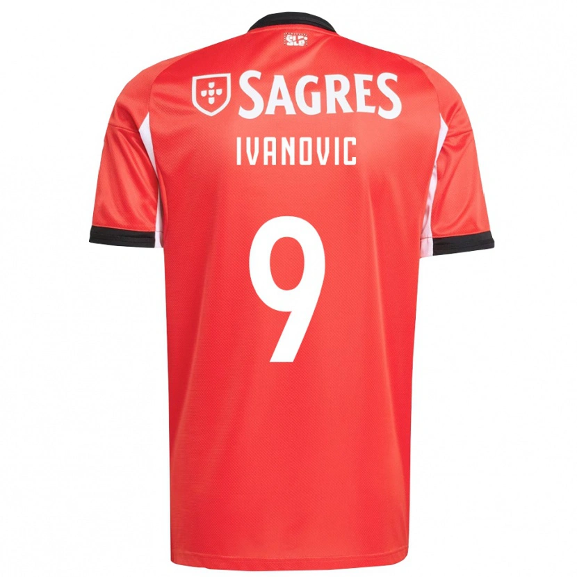 Danxen Homme Maillot Franjo Ivanovic #9 Rouge Blanc Tenues Domicile 2025/26 T-Shirt