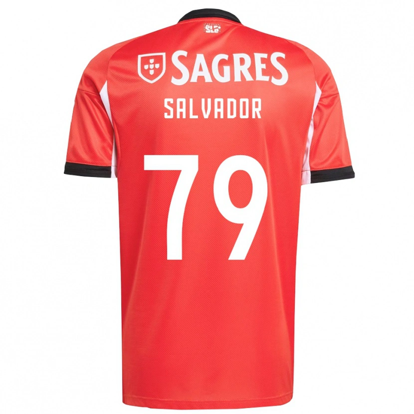 Danxen Homme Maillot Marta Salvador #79 Rouge Blanc Tenues Domicile 2025/26 T-Shirt
