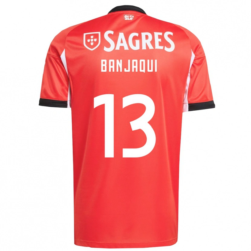 Danxen Homme Maillot Daniel Banjaqui #13 Rouge Blanc Tenues Domicile 2025/26 T-Shirt