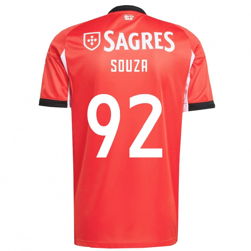 Danxen Homme Maillot Pedro Souza #92 Rouge Blanc Tenues Domicile 2025/26 T-Shirt