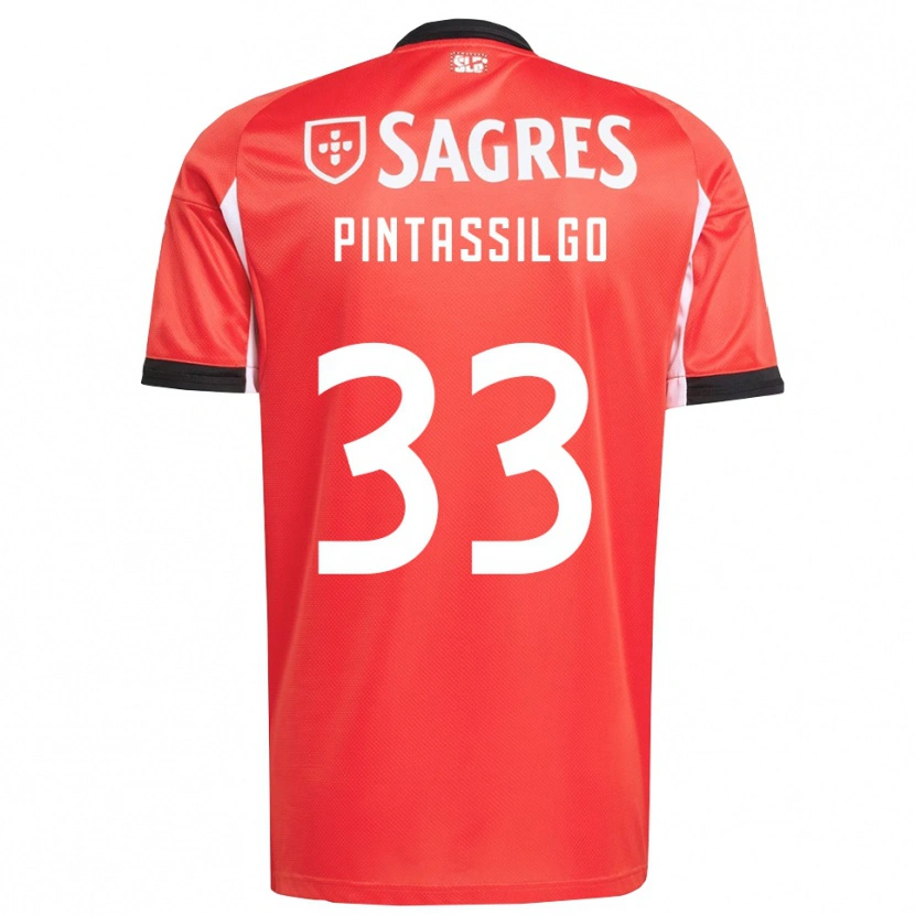 Danxen Homme Maillot Lara Pintassilgo #33 Rouge Blanc Tenues Domicile 2025/26 T-Shirt