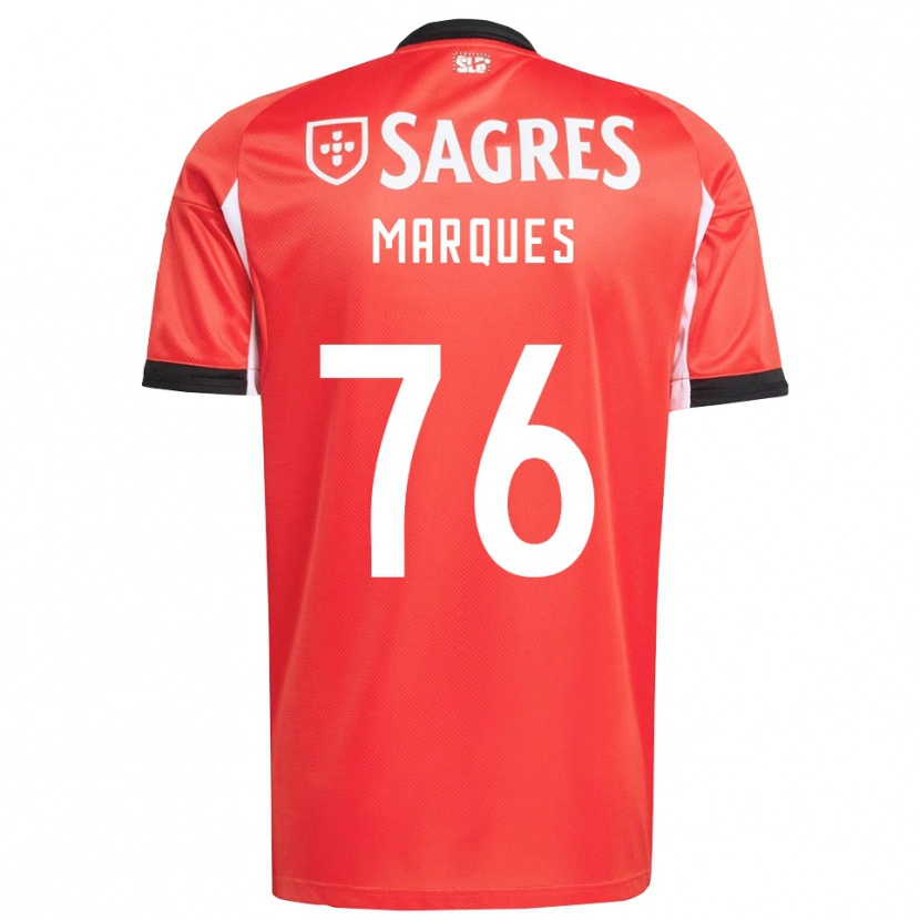 Danxen Homme Maillot Gustavo Marques #76 Rouge Blanc Tenues Domicile 2025/26 T-Shirt