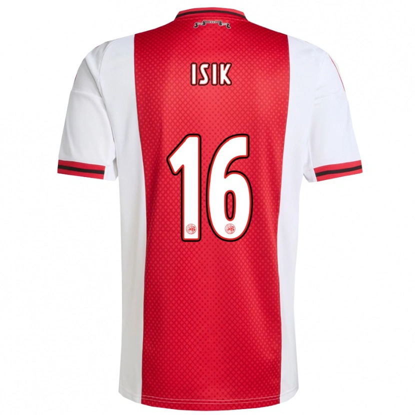 Danxen Homme Maillot Enes Işık #16 Rouge Blanc Tenues Domicile 2025/26 T-Shirt