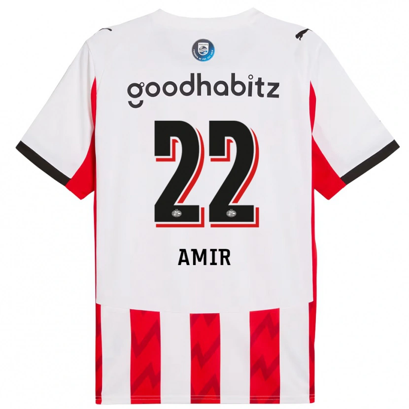 Danxen Homme Maillot Amir Al-Anany #22 Rouge Blanc Tenues Domicile 2025/26 T-Shirt