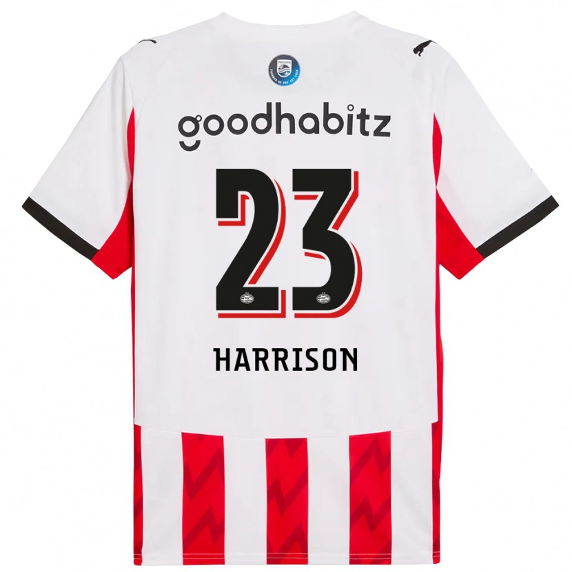 Danxen Homme Maillot Amy Harrison #23 Rouge Blanc Tenues Domicile 2025/26 T-Shirt