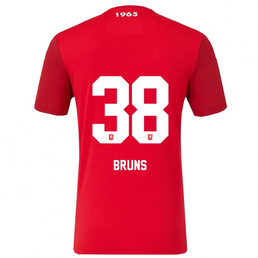 Danxen Homme Maillot Max Bruns #38 Rouge Blanc Tenues Domicile 2025/26 T-Shirt