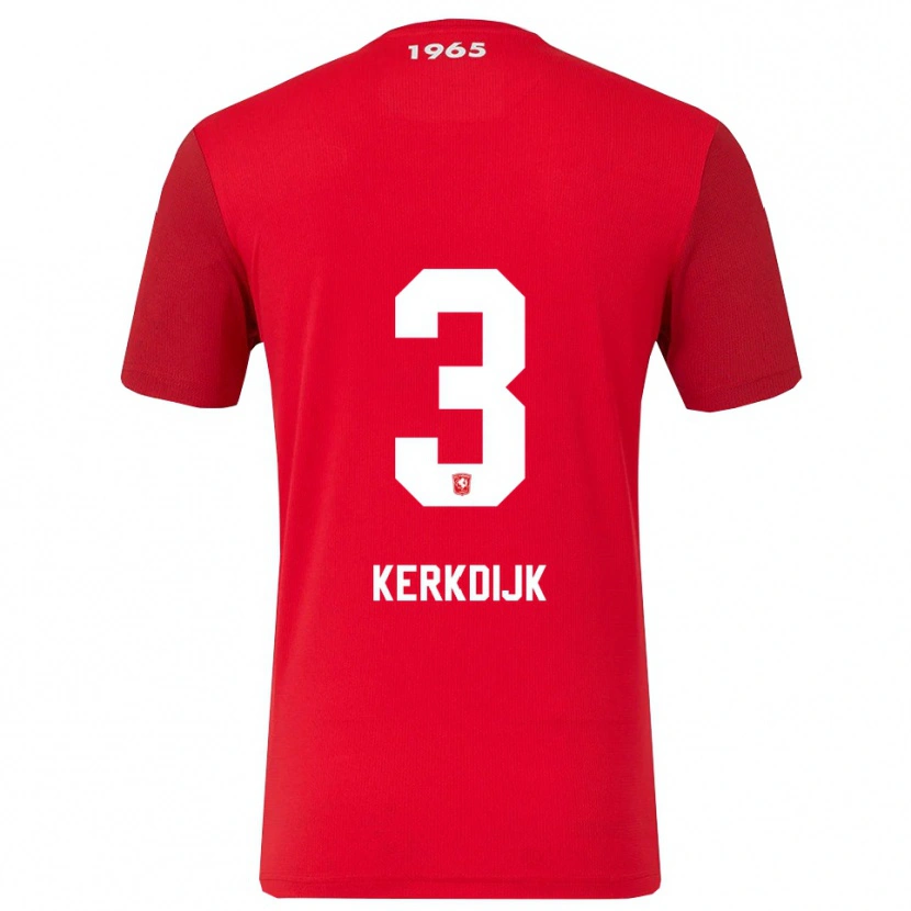 Danxen Homme Maillot Danique Kerkdijk #3 Rouge Blanc Tenues Domicile 2025/26 T-Shirt