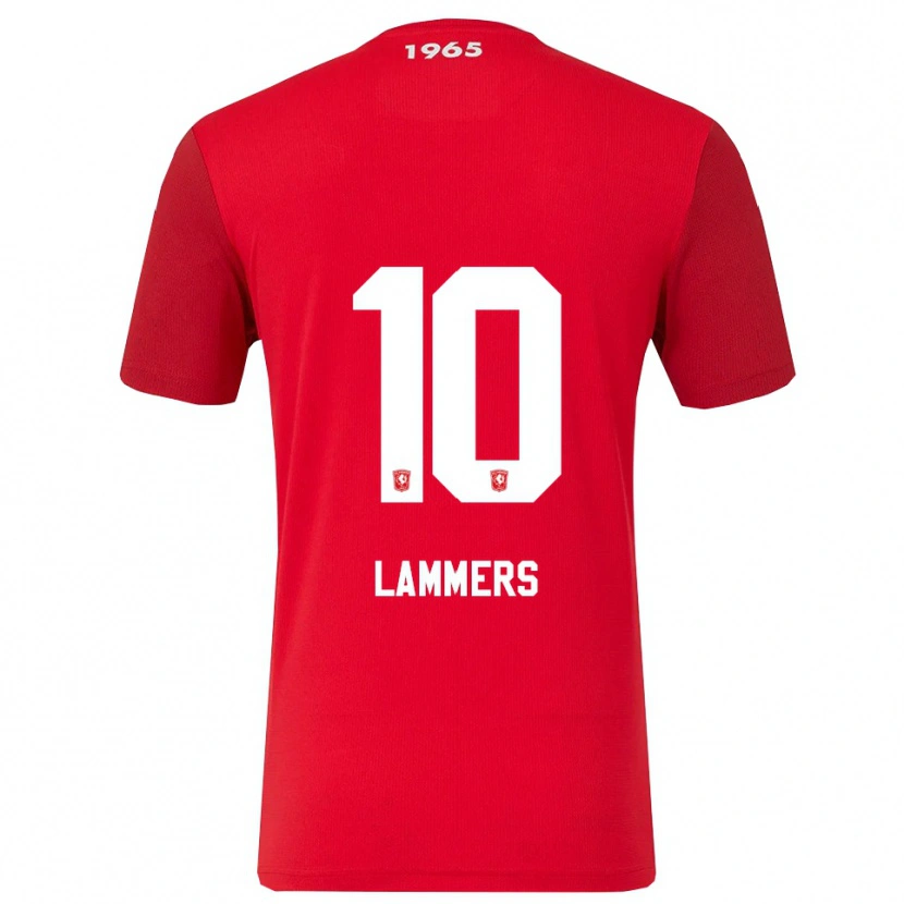 Danxen Homme Maillot Sam Lammers #10 Rouge Blanc Tenues Domicile 2025/26 T-Shirt
