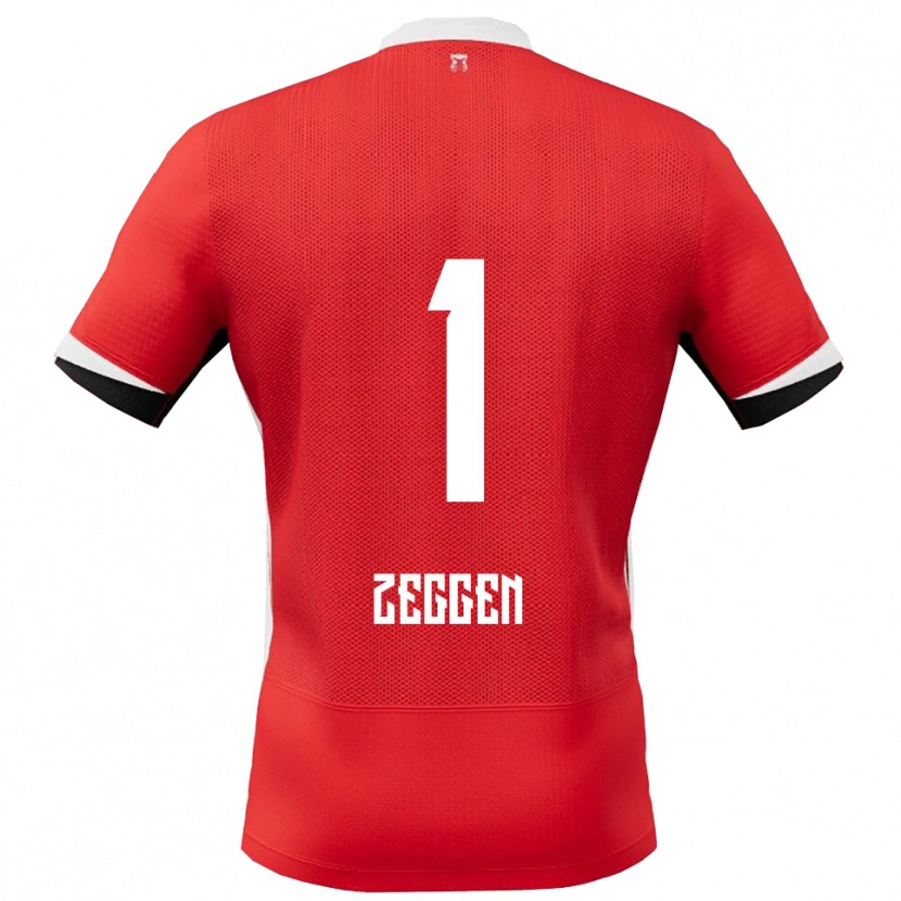 Danxen Homme Maillot Kiyani Zeggen #1 Rouge Blanc Tenues Domicile 2025/26 T-Shirt