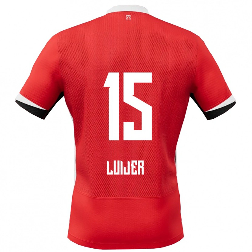 Danxen Homme Maillot Rick Luijer #15 Rouge Blanc Tenues Domicile 2025/26 T-Shirt