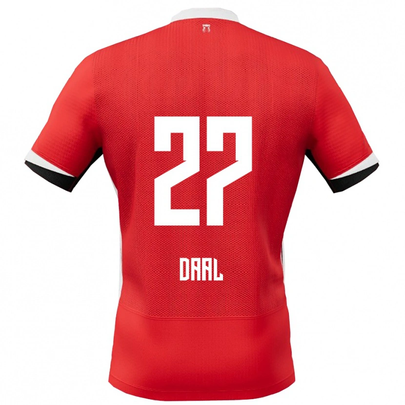 Danxen Homme Maillot Ro-Zangelo Daal #27 Rouge Blanc Tenues Domicile 2025/26 T-Shirt