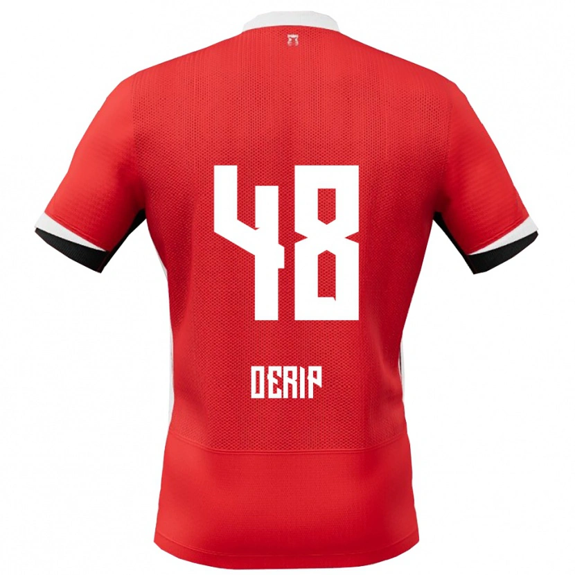 Danxen Homme Maillot Julian Oerip #48 Rouge Blanc Tenues Domicile 2025/26 T-Shirt