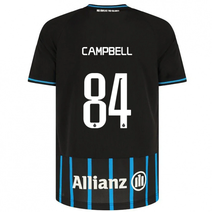 Danxen Homme Maillot Shandre Campbell #84 Noir Bleu Tenues Domicile 2025/26 T-Shirt