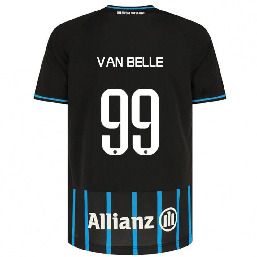 Danxen Homme Maillot Lyndsey Van Belle #99 Noir Bleu Tenues Domicile 2025/26 T-Shirt