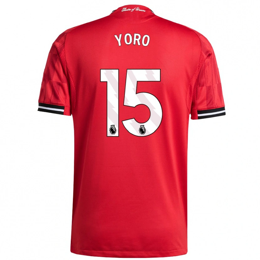 Danxen Homme Maillot Leny Yoro #15 Rouge Noir Blanc Tenues Domicile 2025/26 T-Shirt