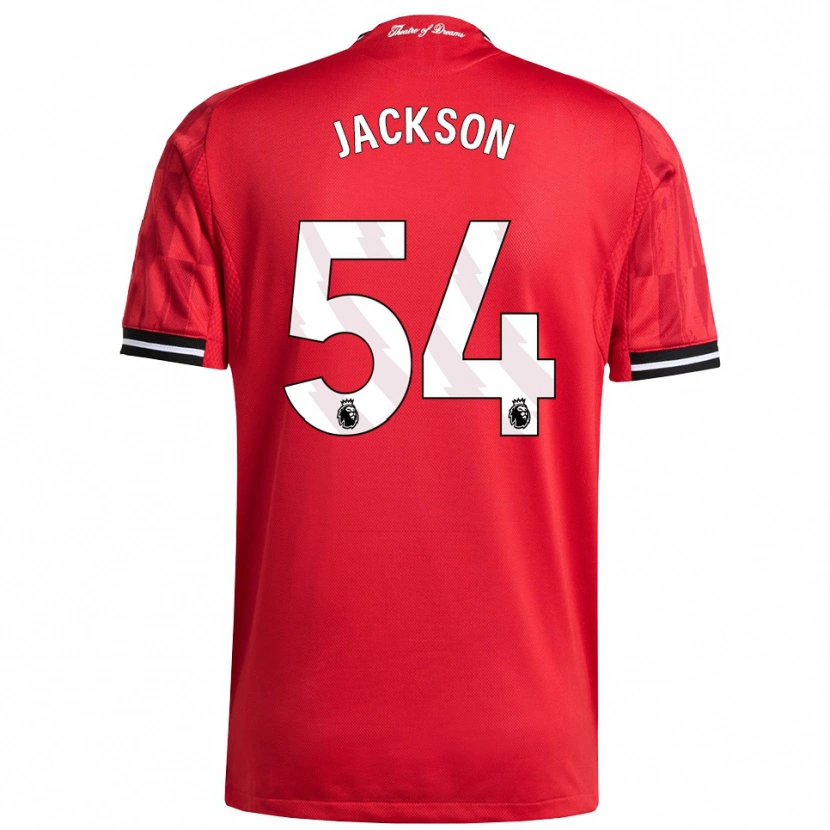 Danxen Homme Maillot Louis Jackson #54 Rouge Noir Blanc Tenues Domicile 2025/26 T-Shirt