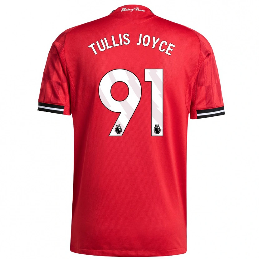Danxen Homme Maillot Phallon Tullis-Joyce #91 Rouge Noir Blanc Tenues Domicile 2025/26 T-Shirt