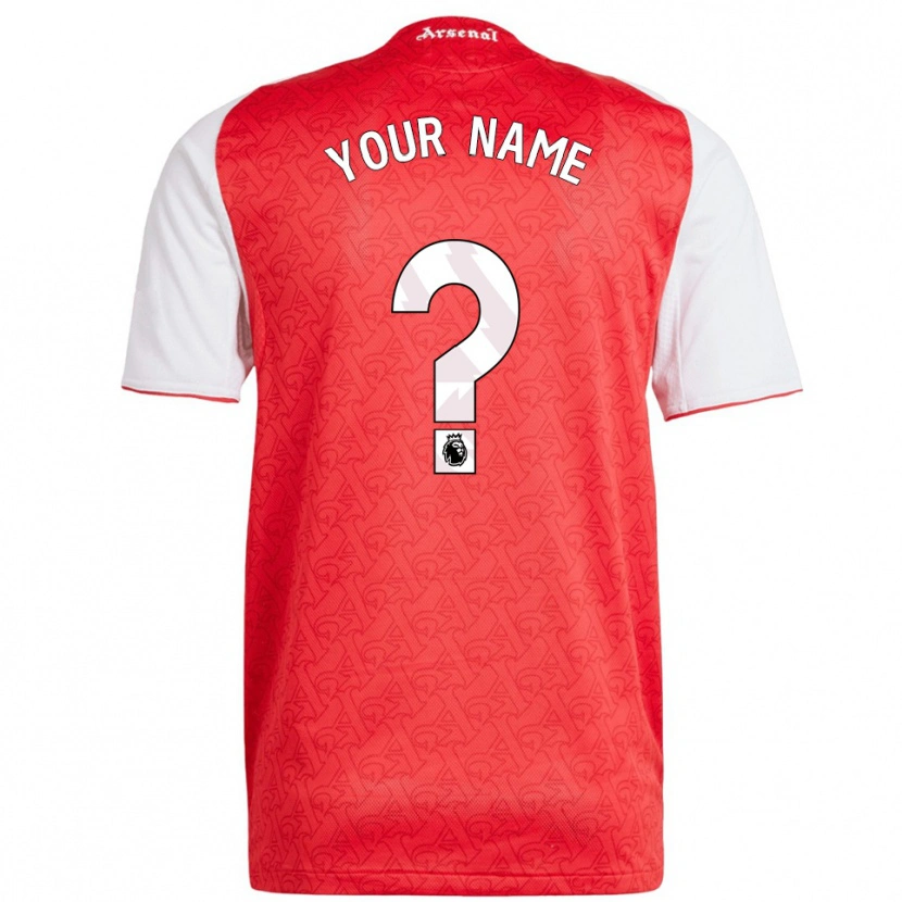 Danxen Homme Maillot Votre Nom #0 Rouge Blanc Tenues Domicile 2025/26 T-Shirt