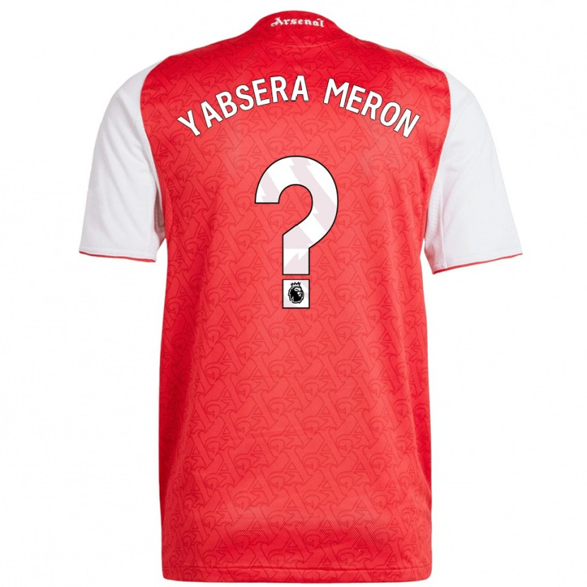 Danxen Homme Maillot Yabsera Meron #0 Rouge Blanc Tenues Domicile 2025/26 T-Shirt