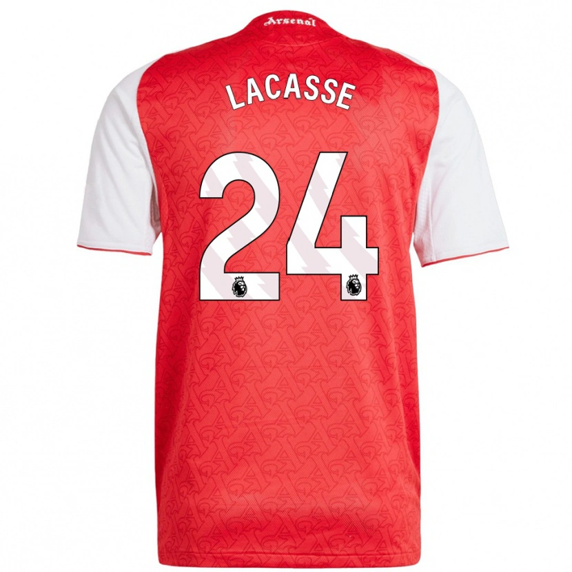 Danxen Homme Maillot Cloé Lacasse #24 Rouge Blanc Tenues Domicile 2025/26 T-Shirt