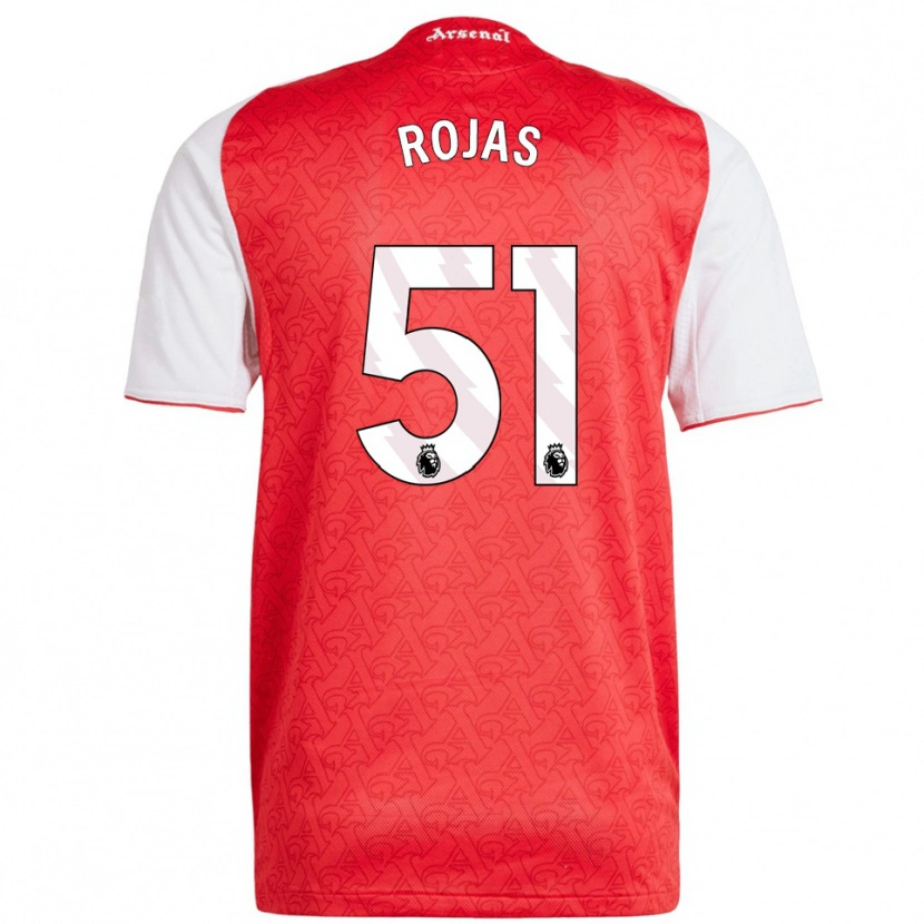 Danxen Homme Maillot Alexéi Rojas #51 Rouge Blanc Tenues Domicile 2025/26 T-Shirt