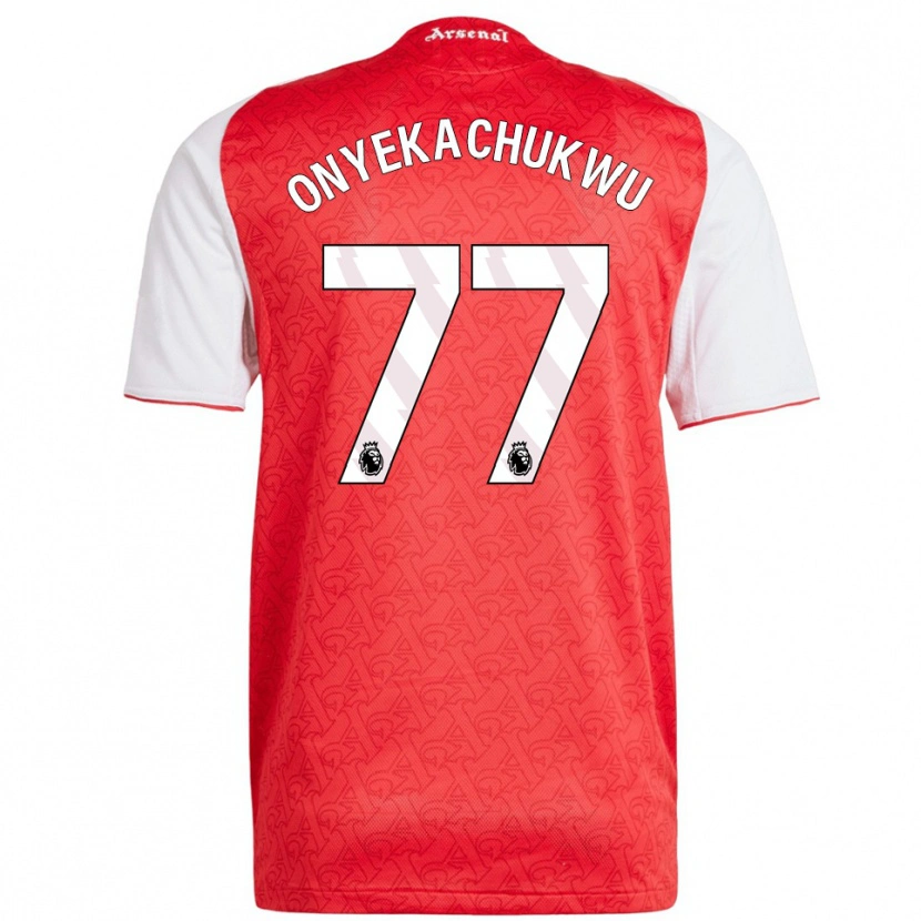 Danxen Homme Maillot Samuel Onyekachukwu #77 Rouge Blanc Tenues Domicile 2025/26 T-Shirt