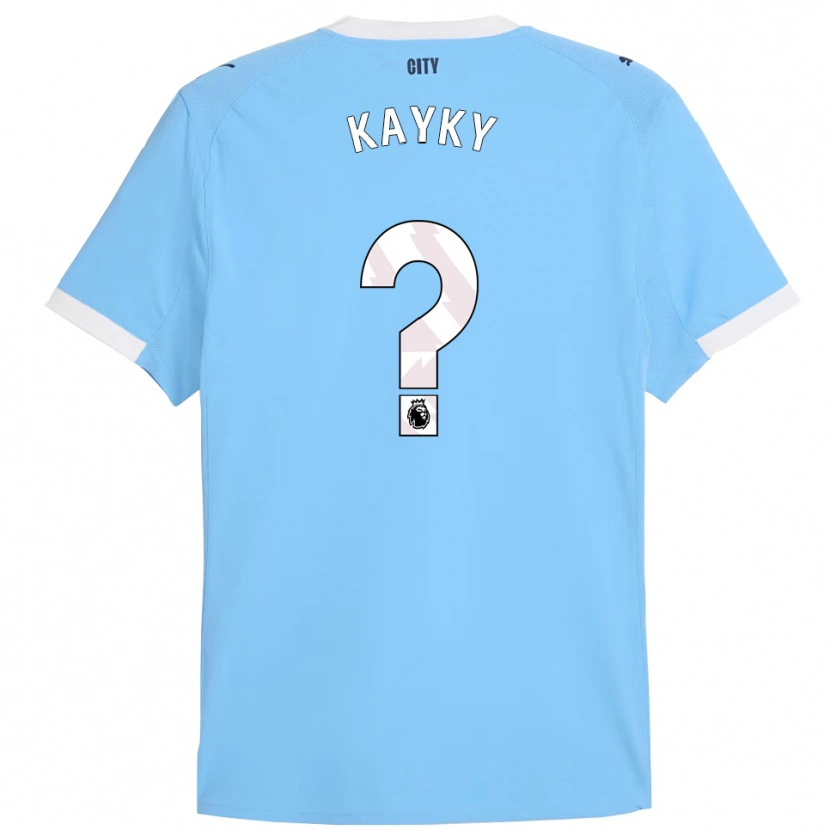 Danxen Homme Maillot Kayky #0 Bleu Ciel Blanc Tenues Domicile 2025/26 T-Shirt