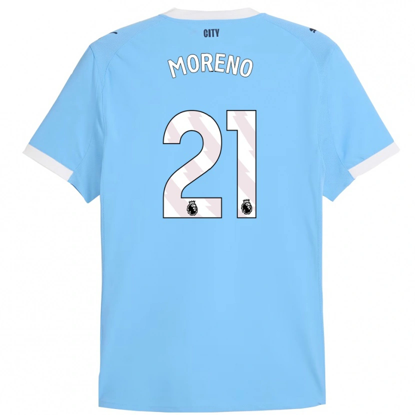 Danxen Homme Maillot Marlos Moreno #21 Bleu Ciel Blanc Tenues Domicile 2025/26 T-Shirt