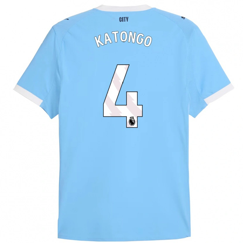 Danxen Homme Maillot Jadel Katongo #4 Bleu Ciel Blanc Tenues Domicile 2025/26 T-Shirt