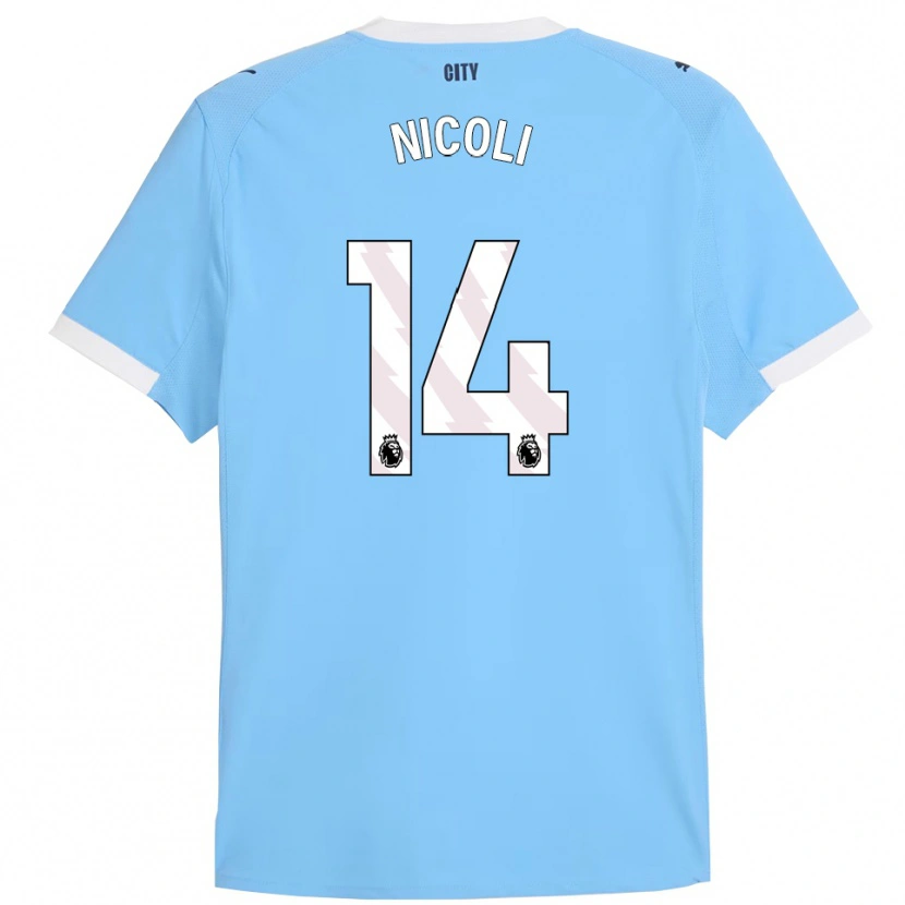 Danxen Homme Maillot Kerolin Nicoli #14 Bleu Ciel Blanc Tenues Domicile 2025/26 T-Shirt