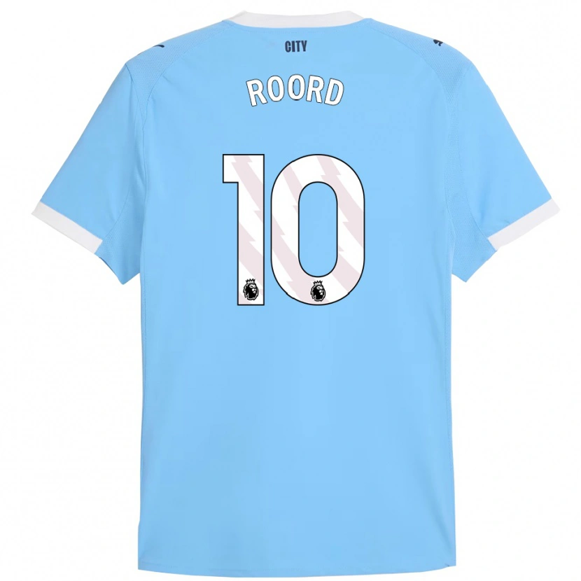 Danxen Homme Maillot Jill Roord #10 Bleu Ciel Blanc Tenues Domicile 2025/26 T-Shirt