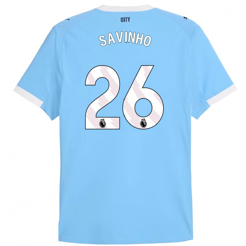 Danxen Homme Maillot Savinho #26 Bleu Ciel Blanc Tenues Domicile 2025/26 T-Shirt