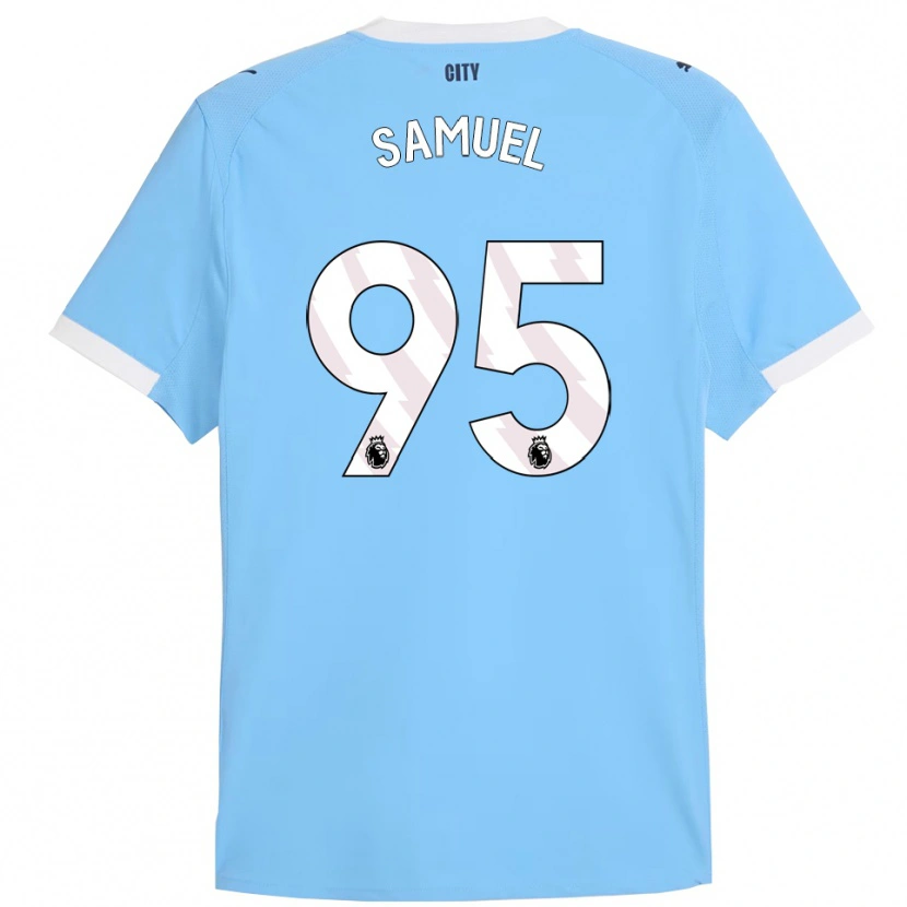 Danxen Homme Maillot Lakyle Samuel #95 Bleu Ciel Blanc Tenues Domicile 2025/26 T-Shirt