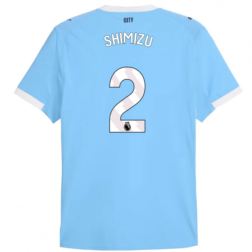 Danxen Homme Maillot Risa Shimizu #2 Bleu Ciel Blanc Tenues Domicile 2025/26 T-Shirt