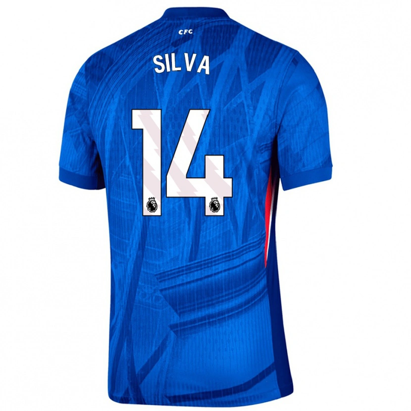 Danxen Homme Maillot Isago Silva #14 Bleu Blanc Tenues Domicile 2025/26 T-Shirt
