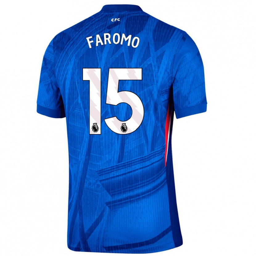 Danxen Homme Maillot Trey Faromo #15 Bleu Blanc Tenues Domicile 2025/26 T-Shirt