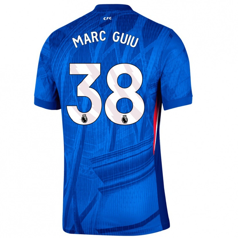 Danxen Homme Maillot Marc Guiu #38 Bleu Blanc Tenues Domicile 2025/26 T-Shirt