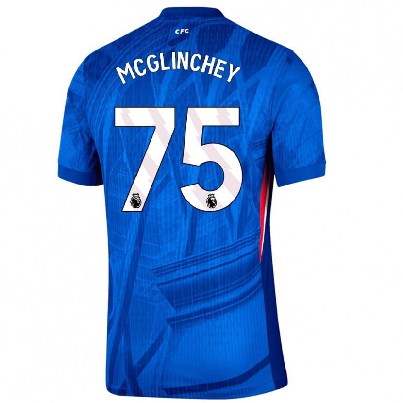Danxen Homme Maillot Harry Mcglinchey #75 Bleu Blanc Tenues Domicile 2025/26 T-Shirt