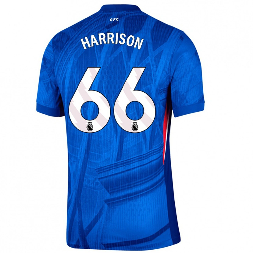 Danxen Homme Maillot Ollie Harrison #66 Bleu Blanc Tenues Domicile 2025/26 T-Shirt