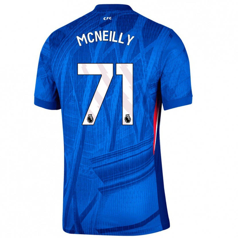 Danxen Homme Maillot Donnell Mcneilly #71 Bleu Blanc Tenues Domicile 2025/26 T-Shirt