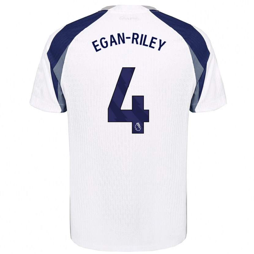 Danxen Homme Maillot Roman Egan-Riley #4 Blanc Marine Tenues Domicile 2025/26 T-Shirt