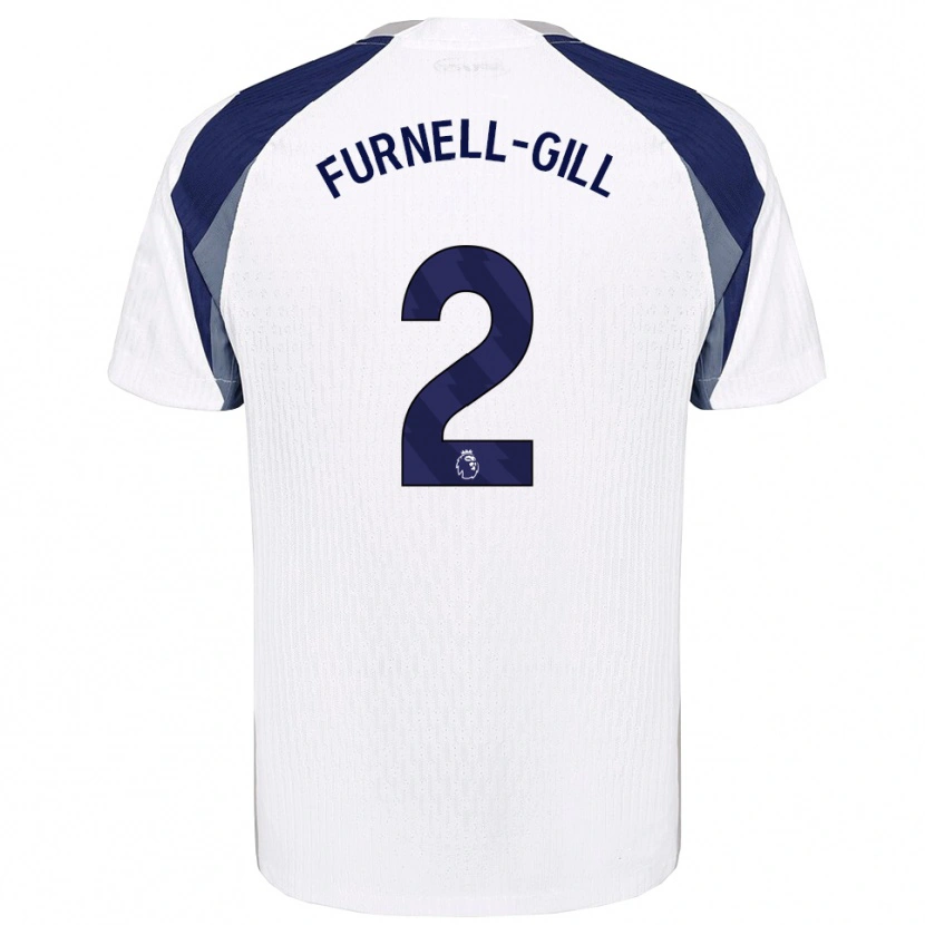 Danxen Homme Maillot Luca Furnell-Gill #2 Blanc Marine Tenues Domicile 2025/26 T-Shirt