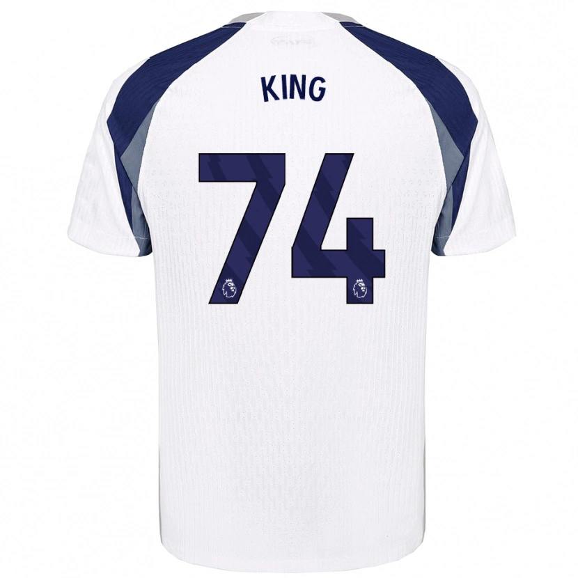 Danxen Homme Maillot Maeson King #74 Blanc Marine Tenues Domicile 2025/26 T-Shirt