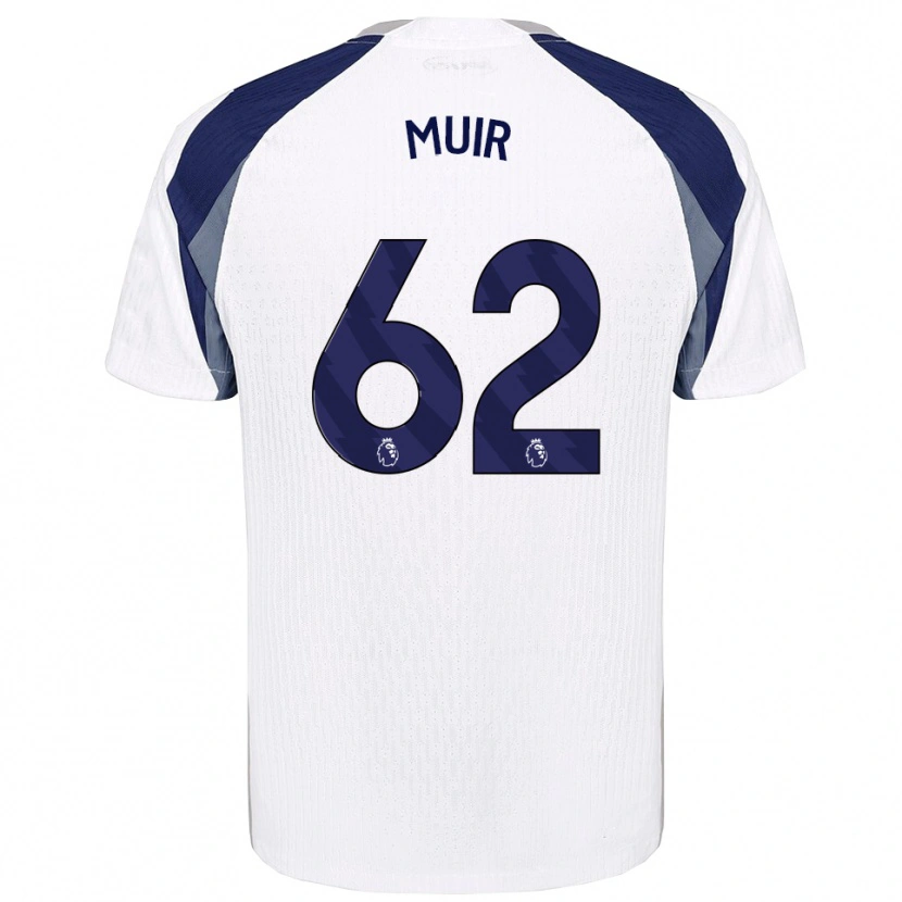 Danxen Homme Maillot Marqes Muir #62 Blanc Marine Tenues Domicile 2025/26 T-Shirt