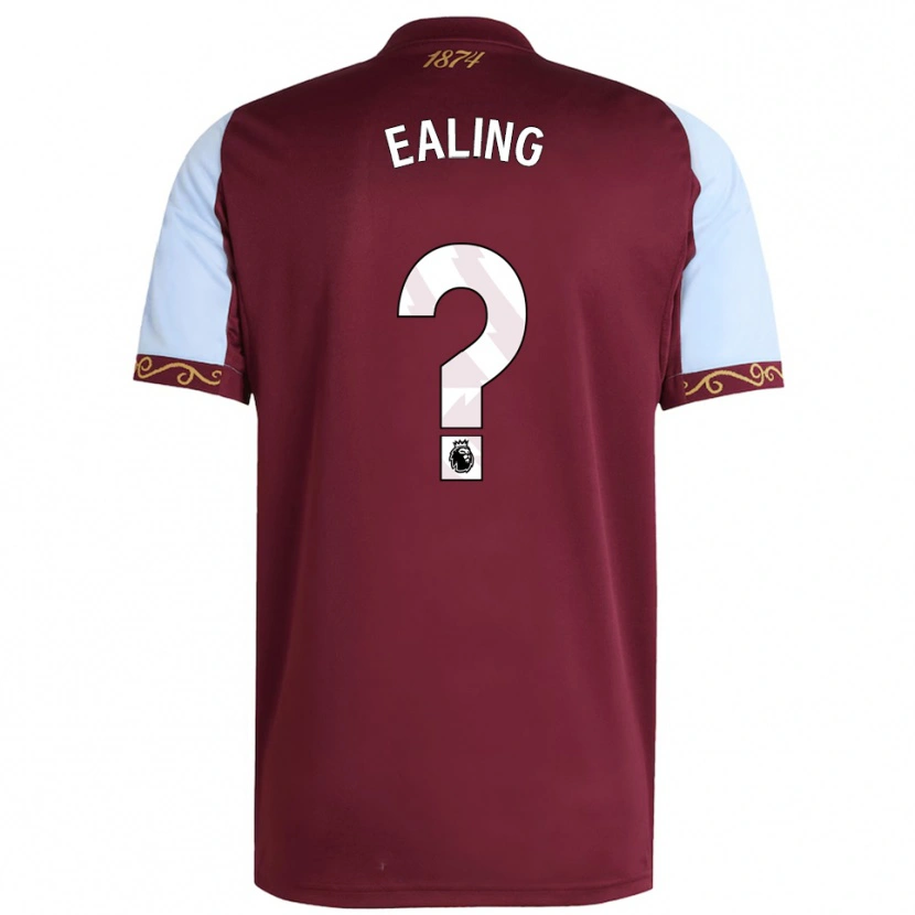 Danxen Homme Maillot Frankie Ealing #0 Bourgogne Bleu Ciel Tenues Domicile 2025/26 T-Shirt