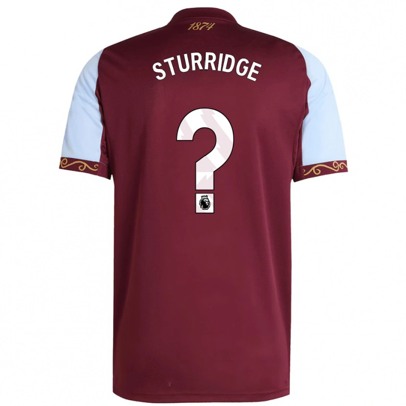 Danxen Homme Maillot Dj Campton Sturridge #0 Bourgogne Bleu Ciel Tenues Domicile 2025/26 T-Shirt