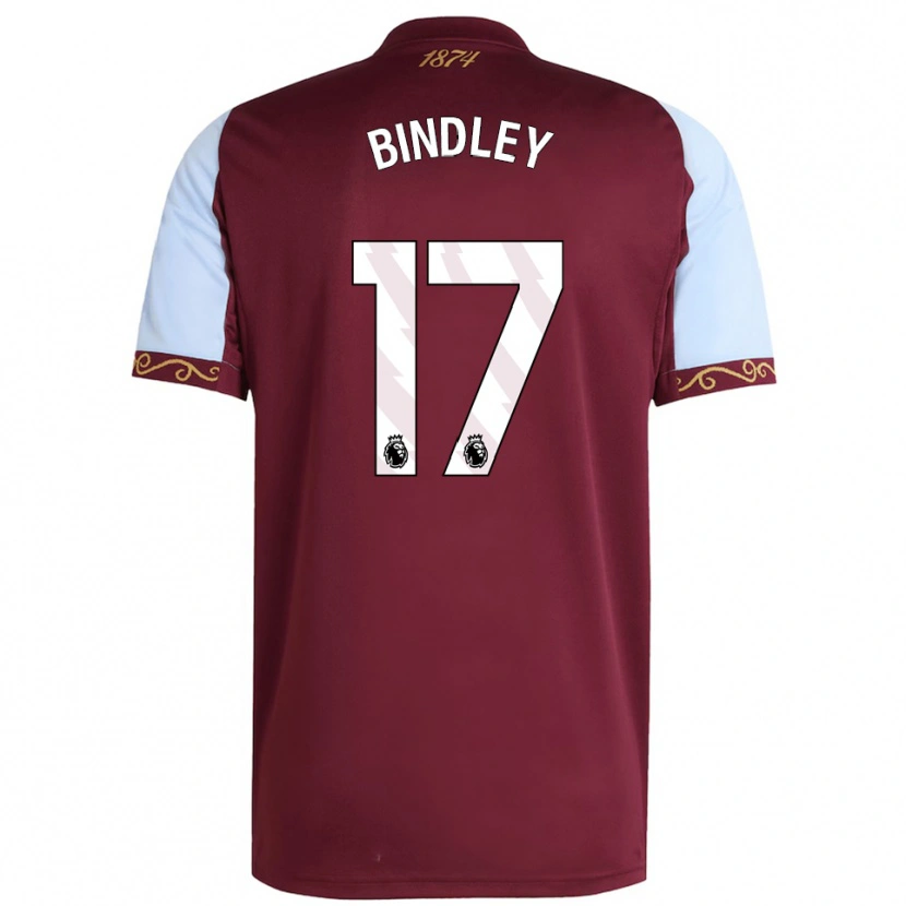 Danxen Homme Maillot Oliver Bindley #17 Bourgogne Bleu Ciel Tenues Domicile 2025/26 T-Shirt