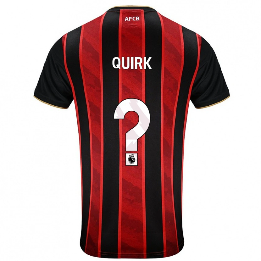 Danxen Homme Maillot Sophie Quirk #0 Rouge Noir Tenues Domicile 2025/26 T-Shirt