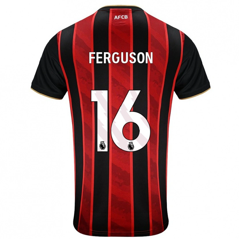 Danxen Homme Maillot Josh Ferguson #16 Rouge Noir Tenues Domicile 2025/26 T-Shirt