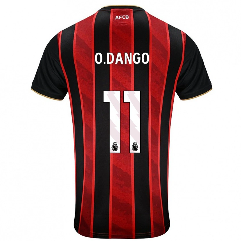 Danxen Homme Maillot Dango Ouattara #11 Rouge Noir Tenues Domicile 2025/26 T-Shirt